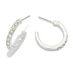 Wholesale rhinestone Hoop Earrings D