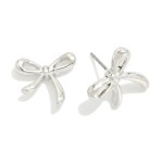 Wholesale metal Bow Stud Earrings L