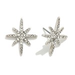 Wholesale rhinestone Starburst Stud Earrings L