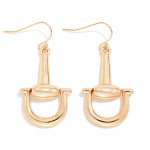 Wholesale metal Horsebit Drop Earrings L