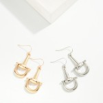 Wholesale metal Horsebit Drop Earrings L