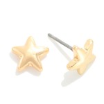 Wholesale metal Star Stud Earrings L