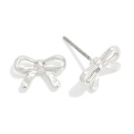 Wholesale metal Bow Stud Earrings L