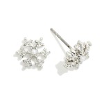 Wholesale metal Snowflake Stud Earrings L