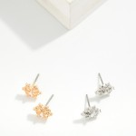 Wholesale metal Snowflake Stud Earrings L