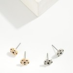 Wholesale rhinestone Soccer Ball Stud Earrings L