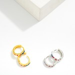 Wholesale do Everything Love Americana Huggie Hoop Earrings D