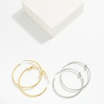 Wholesale metal Knotted Hoop Earrings Brass Plated D