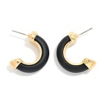 Wholesale matte Half Hoop Earrings L