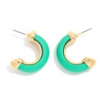 Wholesale matte Half Hoop Earrings L