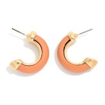 Wholesale matte Half Hoop Earrings L
