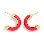 Wholesale matte Half Hoop Earrings L