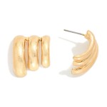 Wholesale layered Metal Post Drop Earrings L