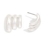 Wholesale layered Metal Post Drop Earrings L