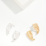 Wholesale metal Wing Post Drop Earrings L