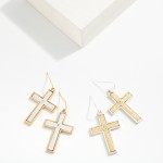 Wholesale two Hammered Metal Drop Earrings L