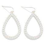 Wholesale braided Metal Teardrop Drop Earrings L