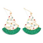 Wholesale metal Wire Christmas Tree Glitter Detail L