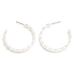 Wholesale linked Metal Plus Cross Hoop Earrings D