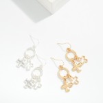 Wholesale metal Drop Hoop Earrings Plus Crosses L