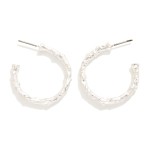 Wholesale metal Branch Hoop Earrings D