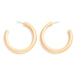 Wholesale large Hammered Metal Hoop Earrings D