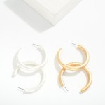 Wholesale large Hammered Metal Hoop Earrings D