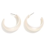 Wholesale large Hammered Metal Tapered Hoops D