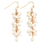 Wholesale chain Link Beaded Drop Earrings L