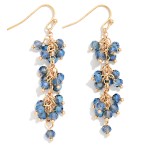 Wholesale chain Link Beaded Drop Earrings L
