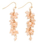 Wholesale chain Link Beaded Drop Earrings L
