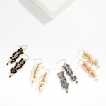Wholesale chain Link Beaded Drop Earrings L