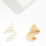 Wholesale chunky Braided Knot Post Drop Earrings L
