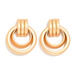 Wholesale metal Nesting Hoops Door Knocker Post Drop Earrings L