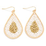 Wholesale seed Beaded Teardrop Drop L