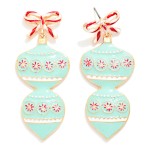 Wholesale enamel Christmas Ornaments Drop Earrings L