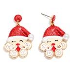 Wholesale enamel Glitter Post Drop Earrings L