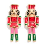 Wholesale enamel Nut Cracker Post Drop Earrings L