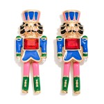 Wholesale enamel Nut Cracker Post Drop Earrings L