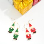 Wholesale enamel Nutcracker Drop Earrings classic toy soldier nutcracker tall ha