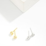 Wholesale bezel Set Cubic Zirconia Stud Earrings brilliant round stone wrapped s