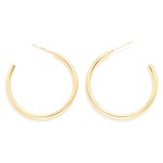 Wholesale large Thin Hoop Earrings smooth polished finish lightweight open hoop