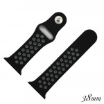 Wholesale black grey breathable silicone watch band smart watches Fits mm smart