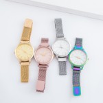 Wholesale women s metal mesh band watch magnetic closure Adjustable Magnetic Clo