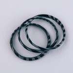 Wholesale faux leather wrapped zebra print bangle bracelet set three diameter Fi