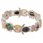 Wholesale sea life glass abalone stretch bracelet diameter unstretched Fits up w