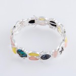 Wholesale sea life glass abalone stretch bracelet diameter unstretched Fits up w