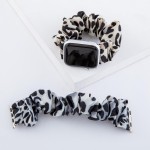 Wholesale interchangeable Leopard Print Srunchie Smart Watch Band Smart Watches