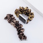 Wholesale interchangeable Leopard Print Srunchie Smart Watch Band Smart Watches