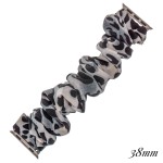 Wholesale interchangeable Leopard Print Srunchie Smart Watch Band Smart Watches